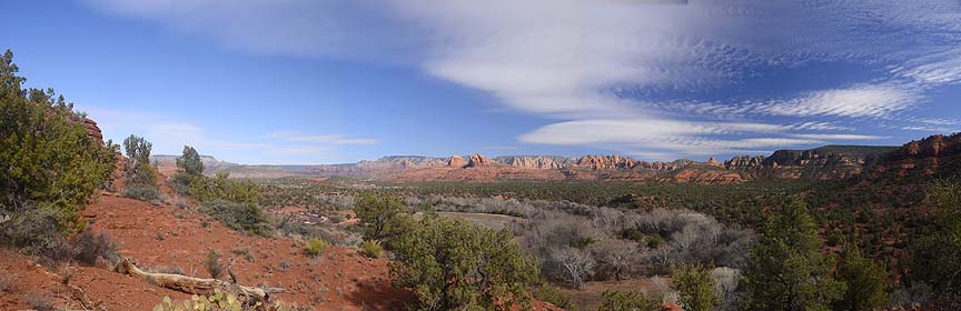 Eagle's Nest overlook panorama, Red Rock State Park, February 9, 2012
